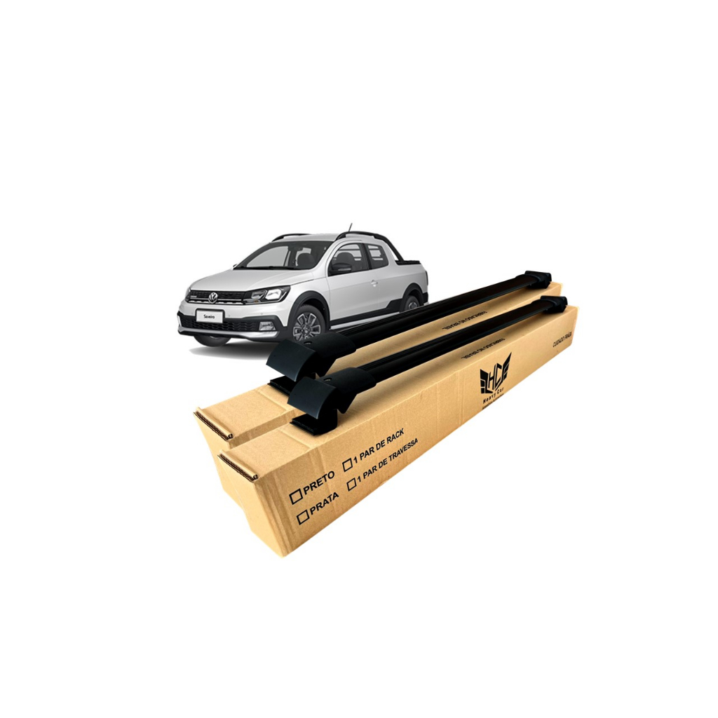 Rack Travessa de Teto Saveiro Cross 2010 A 2019 Larga Heavy Car