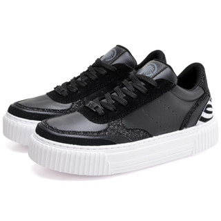 Tenis Feminino Dubuy Sneaker Plataforma Preto Animal Print Aurora 037FG