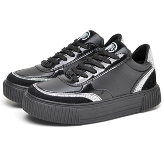Tenis Feminino Dubuy Street Plataforma Preto Com Glitter Aurora 036FG em Oferta na Shopee