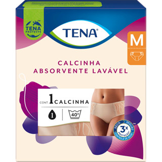 Calcinha Absorvente Tena Tamanho M para Incontinência Urinária Nude