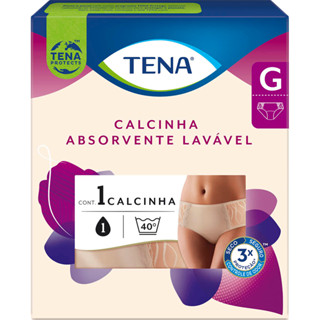 Calcinha Absorvente Tena Tamanho G para Incontinência Urinária Nude