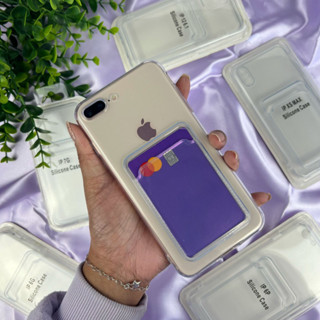 Capa Transparente Porta Cartão Compatível com Apple IP 6/ IP 6Plus/ IP 7/ IP 8/ IP 7 Plus/ IP 8Plus/ IP XS Max/ IP 12 6.1 Capinha. (CF57)