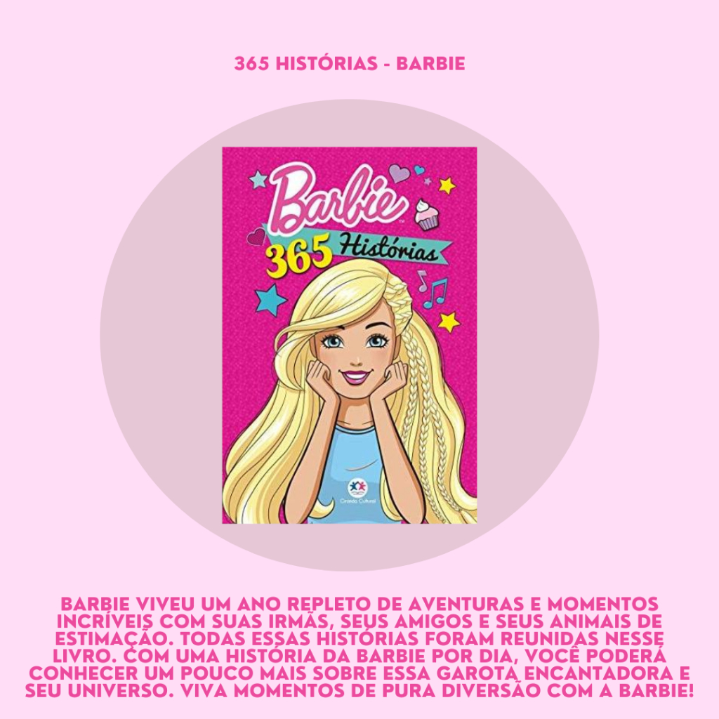 Biblioteca Divertida Da Barbie - Livros De Histórias, De Colorir E Quebra-cabeça