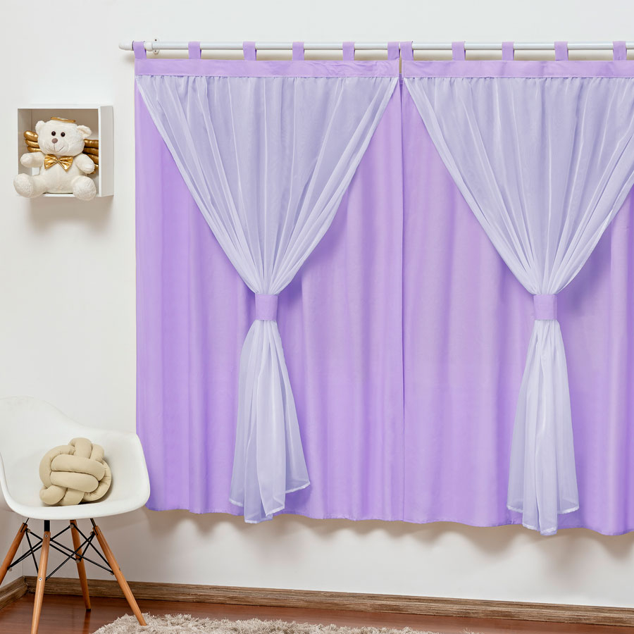 Cortina Para Quarto Infantil Criança Bebe Baby 2,00 Janela, Decoração Estampada