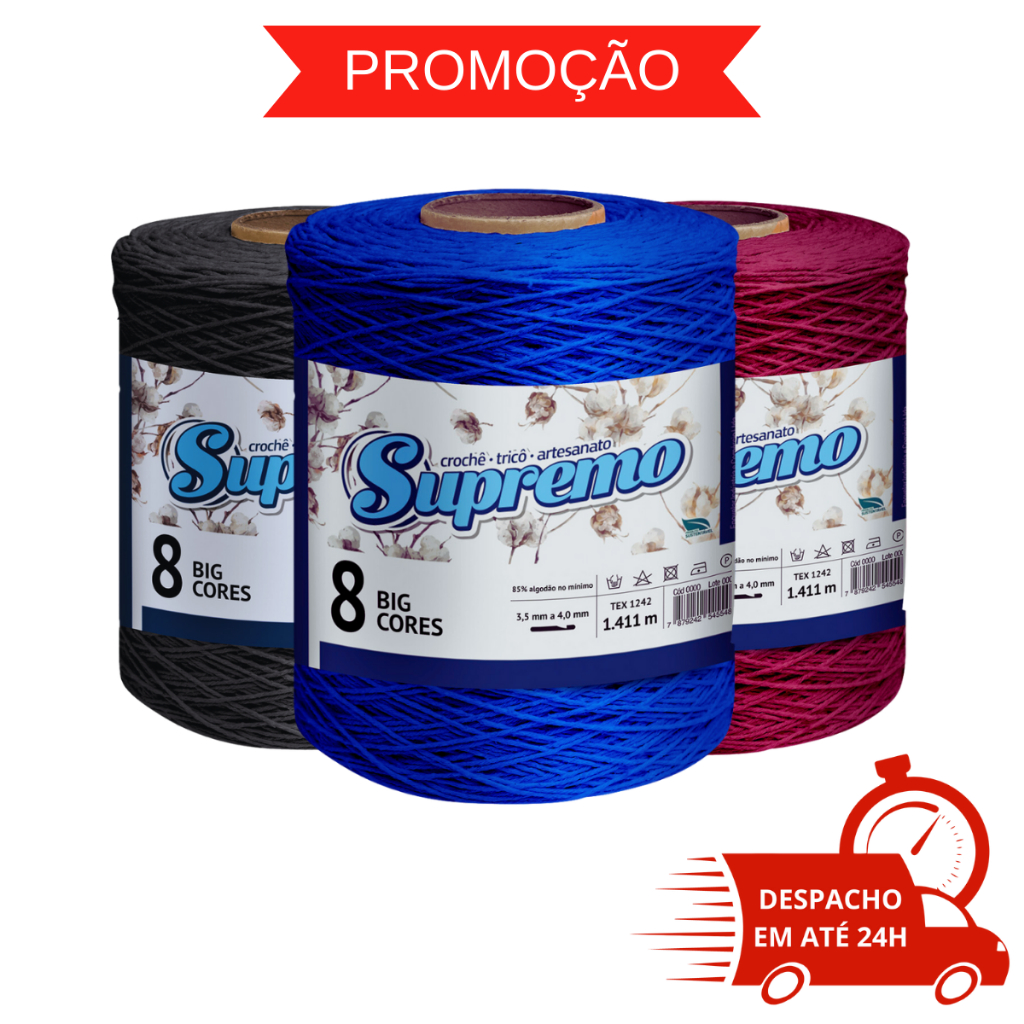 Barbante Supremo big cone Número 8 - 1,8 Kg