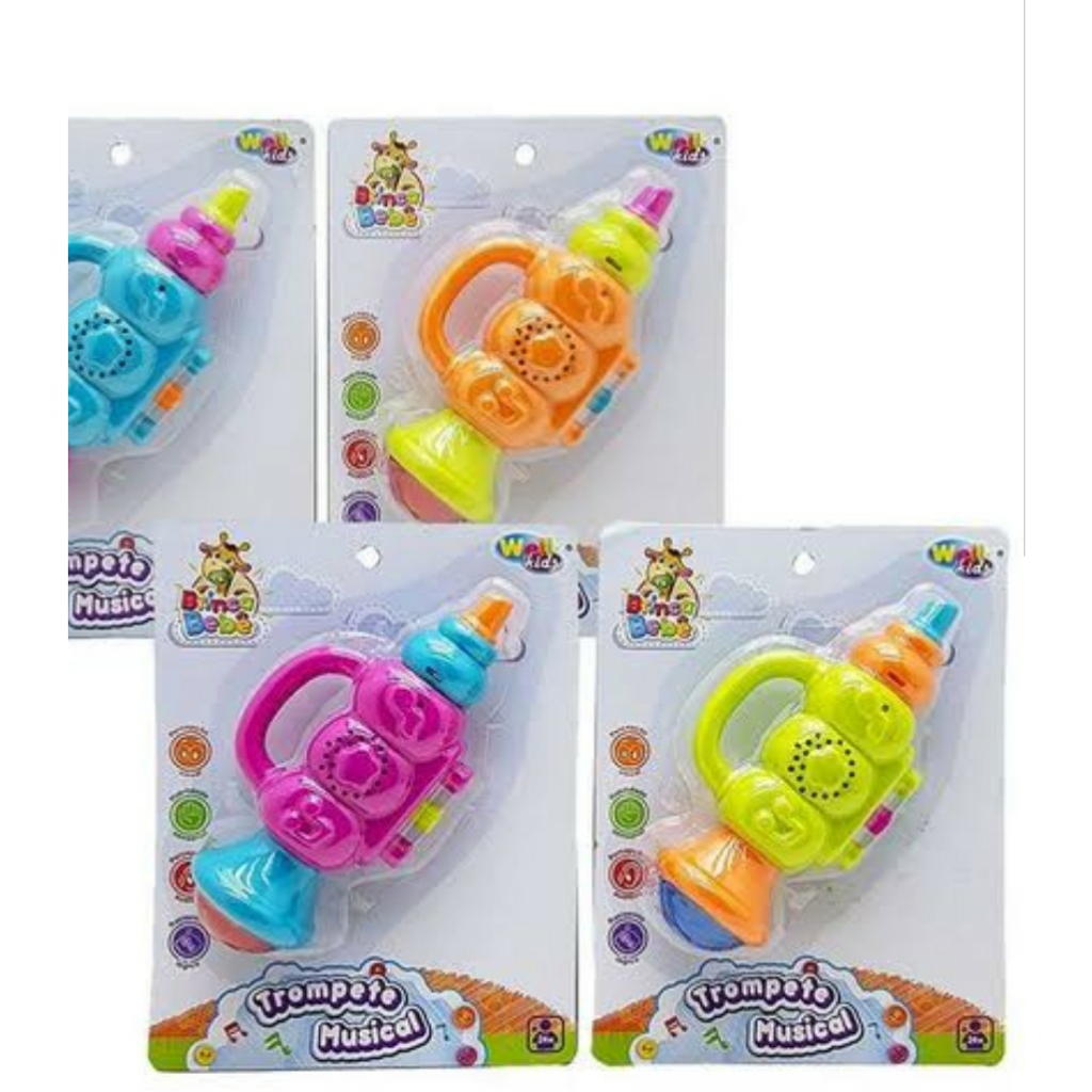 Trompete Musical para Bebê com Luz e Som – Brinquedo Fofo
