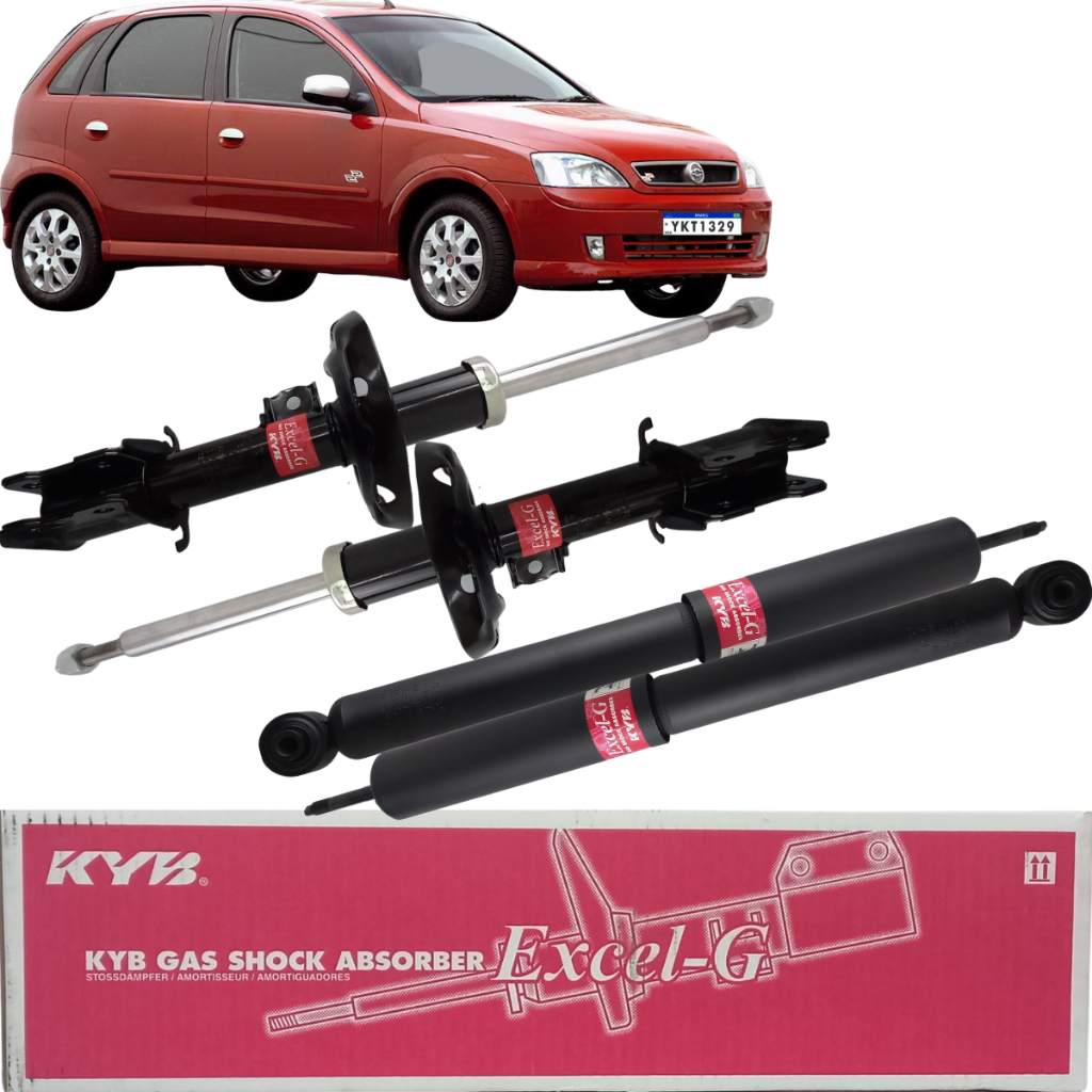 4 Amortecedores Originais KYB Excel-G Novo Corsa 2003 a 2012 em Oferta na Shopee