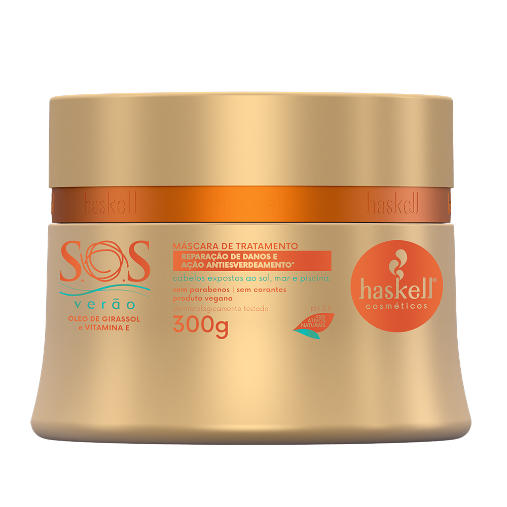Mascara de Tratamento S.O.S Verão Pos Sol 300g Haskell