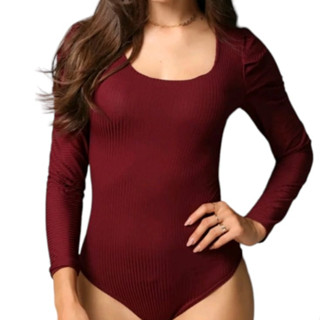 BODY FEMININO MANGA LONGA PRINCESA BUFANTE CANELADO c/bojo