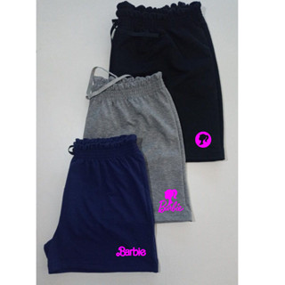 Shorts Feminino Básico Barbie Feminino Cintura Alta Clochard