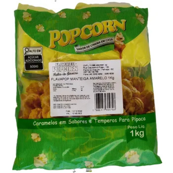 FLAVAPOP - Sal Micronizado Sabor Manteiga Amarelo em Oferta na Shopee