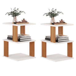 Kit 2 Mesa de Cabeceira Modelo Spin360 Várias Cores Mesinha Lateral Criado Mudo Quarto