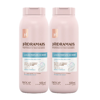 Kit 2 Loção Hidratante Perfume de Bebê 500ml Hidramais