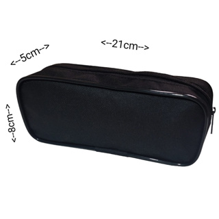 ESTOJO ESCOLAR PRETO COM FRISO CONTENDO 1 REPARTIÇÃO em Oferta na Shopee