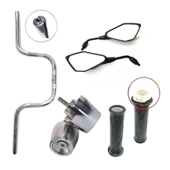 Kit Guidão Manopla Cargo Titan 160 C/ Roldana Pezinho PCX + Par Retrovisor Z400 G76 G76