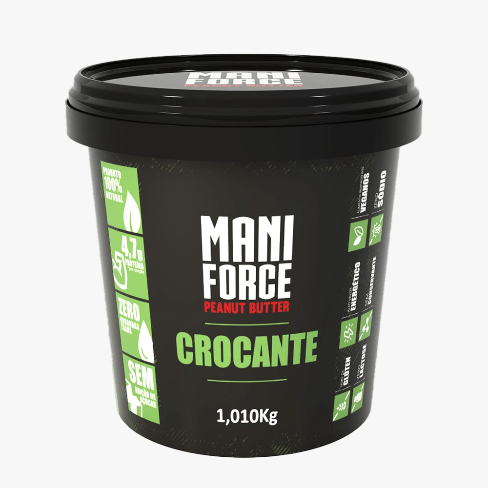 Pasta De Amendoim Integral Maniforce Crocante 1,010Kg em Oferta na Shopee