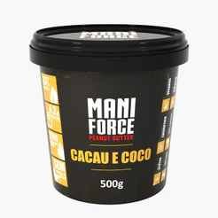 Pasta De Amendoim Integral Maniforce Cacau e Coco 500g