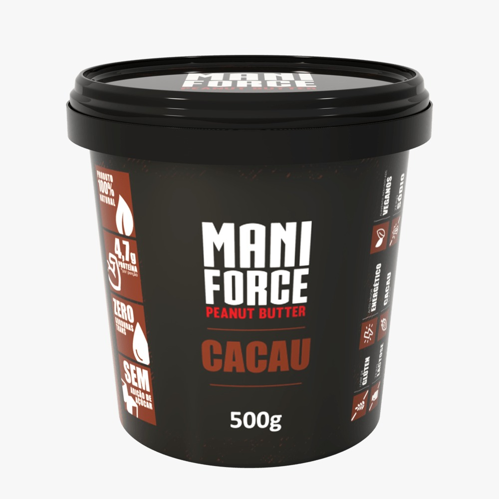 Pasta De Amendoim Integral Maniforce Cacau 500g
