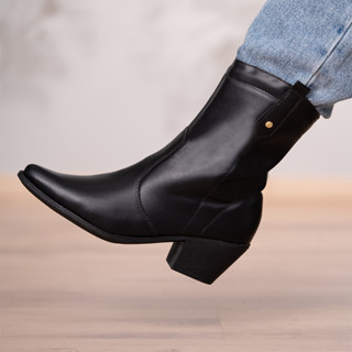 Bota Feminina Texana Western Country Bico Fino Salto Grosso