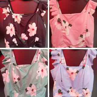 Cropped floral primavera cod 167
