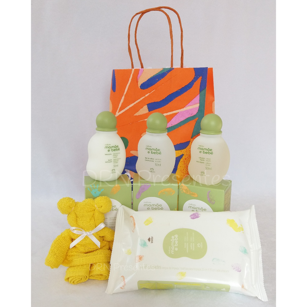 Mamãe e Bebê Natura Kit Miniatura Produto Vegano Cheirinho de Bebê