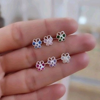 Piercing Borboleta Pedras de Zircônias Prata 925 e Haste em Aço P/Orelha, Helix, Trágus, Conch e Cartilagem