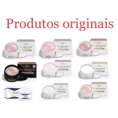 Gel Volia Construtor Unha de Gel Alongamento-Linha Classic e Gliter Pote/Gel Vólia Profissional Original