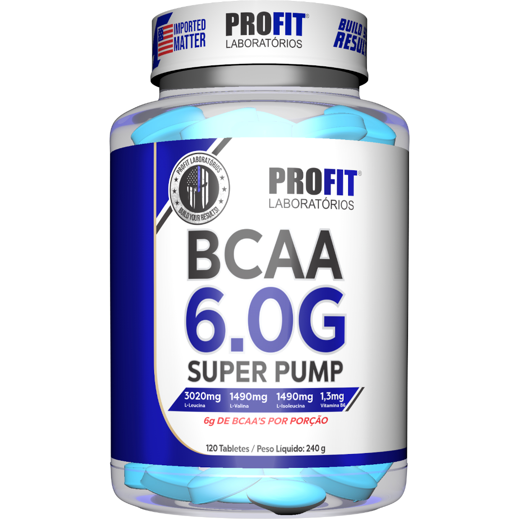 Bcaa 6.0g Ultra Concentrado Super Pump Tabletes - Profit em Oferta na Shopee