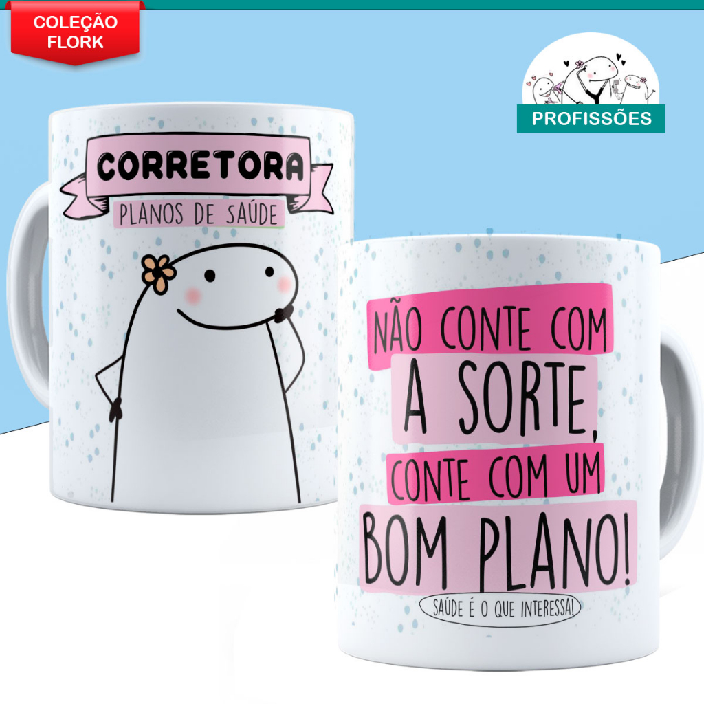 Caneca Corretora de Saúde Personalizada Profissão Mod. 601