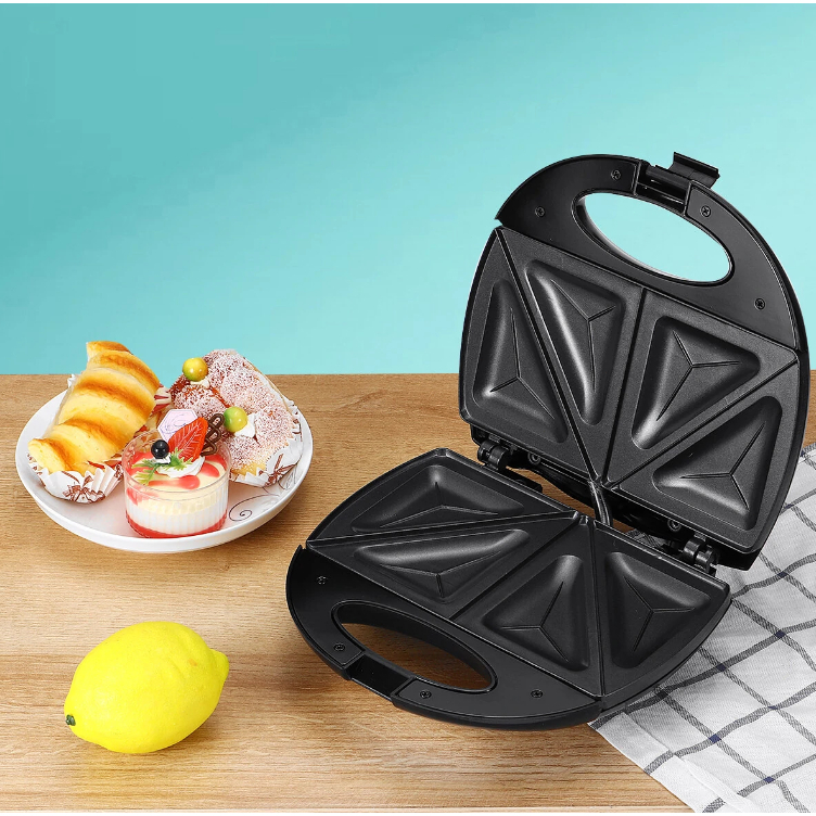 Mini Sanduicheira Elétrica / Antiaderente / Waffles e Lanches / Diversos Modelos