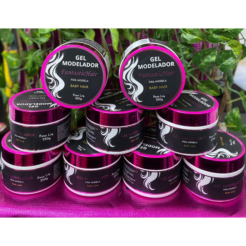 Gel Modelador Anti-Frizz Para Tranças Cachos E Baby Hair Mega Fixação Não Resseca 250g