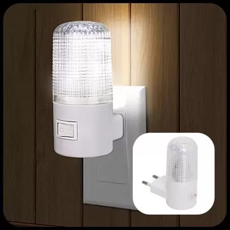 Mini Luminária Abajur de Tomada Luz Noturna LED Bivolt