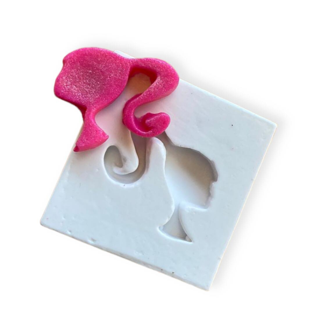 Molde Silicone Confeitaria E Biscuit Mini Barbie Molde Para Confeitaria Molde Para Biscuit 758