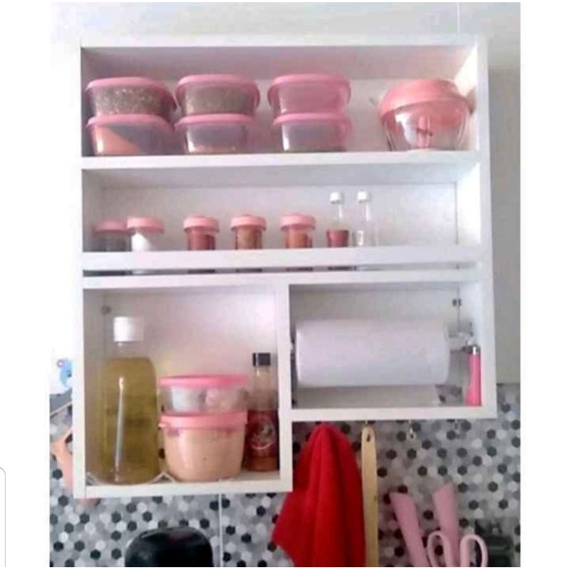 Nicho Porta Tempero Condimentos Prateleiras Para Cozinha Enviamos Montado em Oferta na Shopee