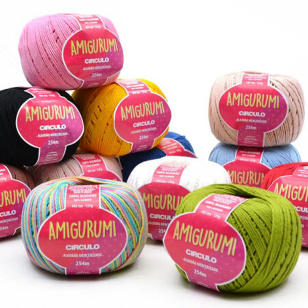 Linha Fio Amigurumi Crochê / Tricô Circulo 125g 1 Novelo (Parte 2)