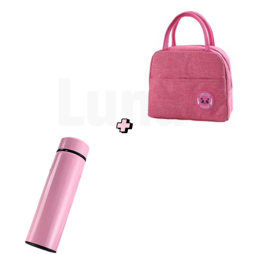 Kit 1 garrafa térmica + 1 bolsa térmica Pacote valioso