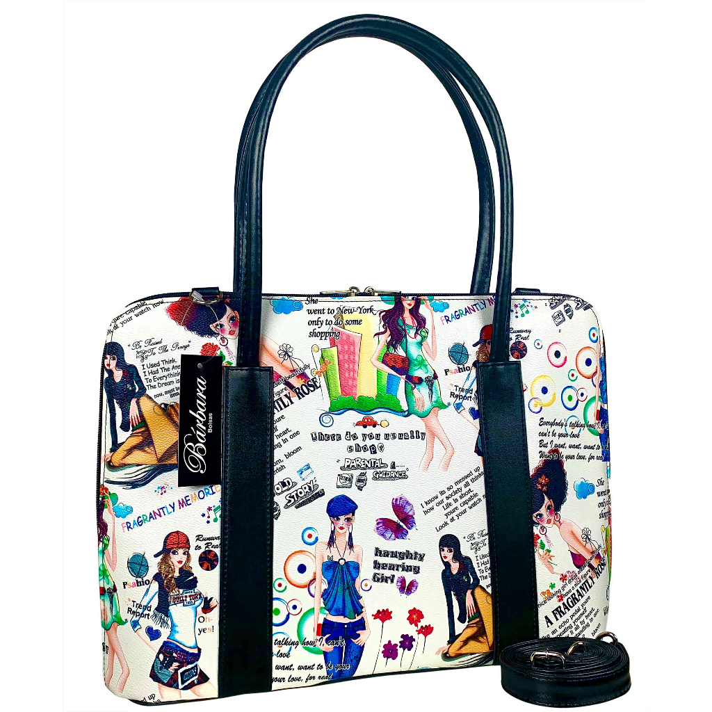 Maleta Executiva Feminina Pasta Notebook Tablet Bolsa Casual Estampada Trabalho Faculdade Tiracolo Reforçada Top 13 14 15 15.6 15,6 Polegadas