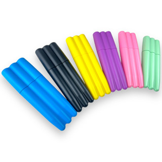 Tubo Moco Tubete Triplo Grande Tubo De Plástico Hermetico 12cm Robusto Porta Armazenamento Alta Qualidade Sem Cheiro Alta Qualidade Presentes Crianças Festas Balas e Docinhos