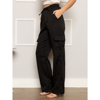 Calça Pantalona Cargo Alfaitaria