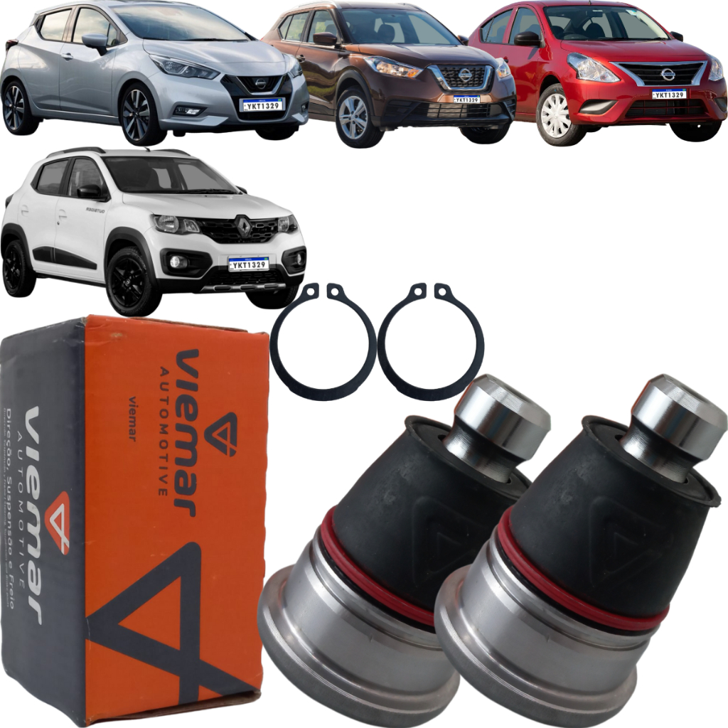 Par Pivô Inferior da Bandeja Viemar Kicks March Versa Kwid em Oferta na Shopee