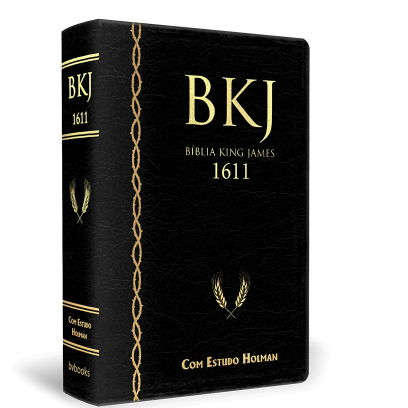Biblia King James 1611 | Com Estudo Holman | Preta