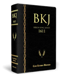 Biblia King James 1611 | Com Estudo Holman | Preta