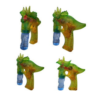Brinquedo Pistola De Sabão Dinossauro Solta Bolhas Com Luz