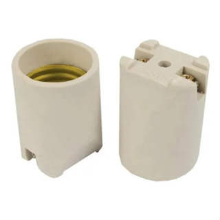 Soquete Lâmpada Bocal Porcelana liso E-27 em Oferta na Shopee