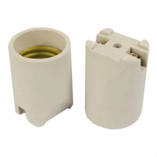 Soquete Lampada Bocal Porcelana Louça liso E-27