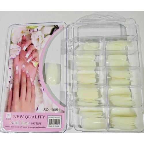 Kit 100 Unhas Postiças Natural New Quality unha postica pronto entregar