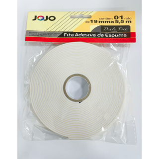 Fita Banana Adesiva de Espuma Dupla Face 19mm x 5,5m Profissional em Oferta na Shopee