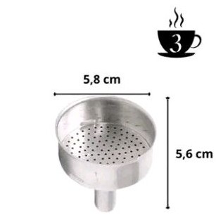 Funil para cafeteira italiana 3 xícaras