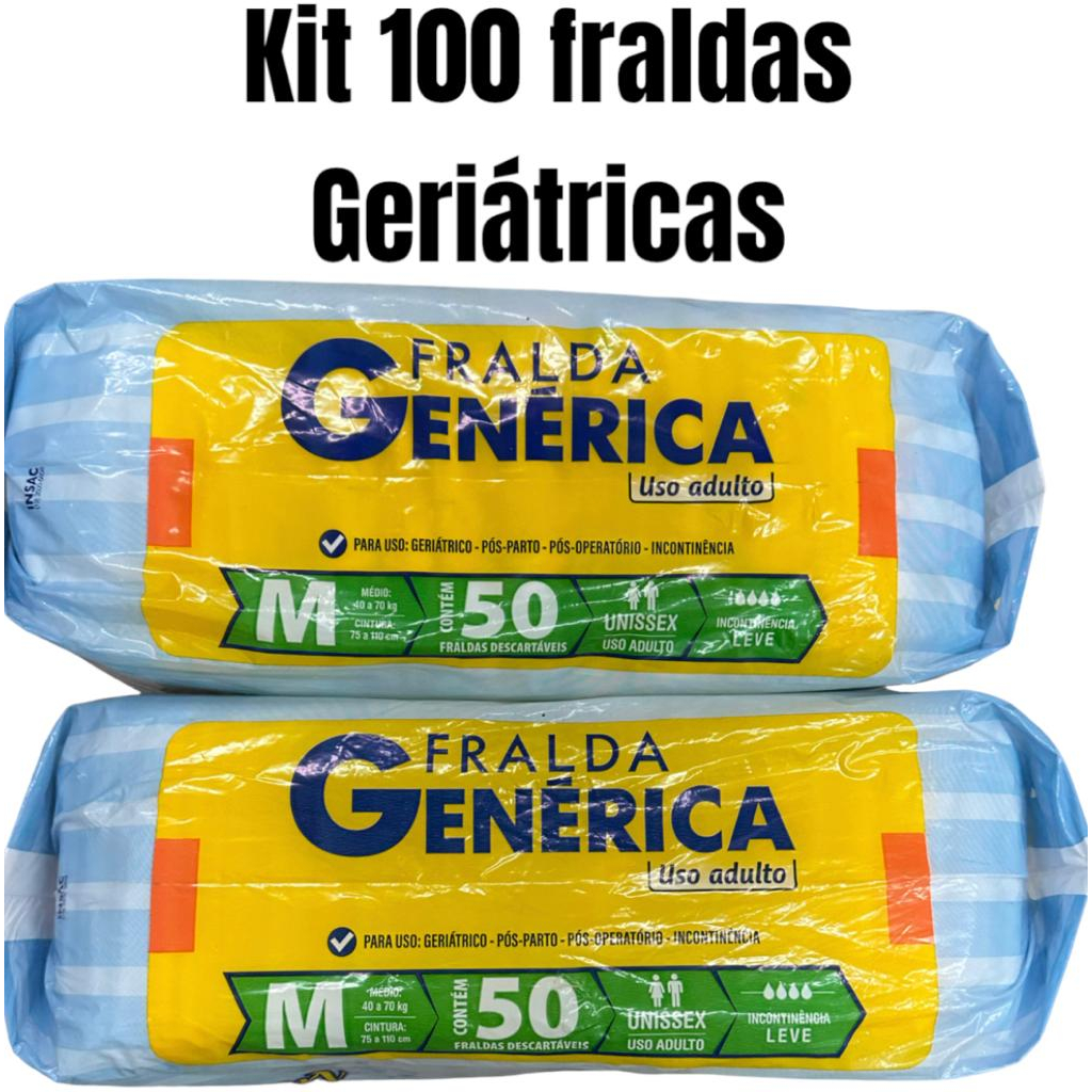 FRALDA GENÉRICA ADULTO  KIT COM 2 PACOTES NOVIDADE em Oferta na Shopee