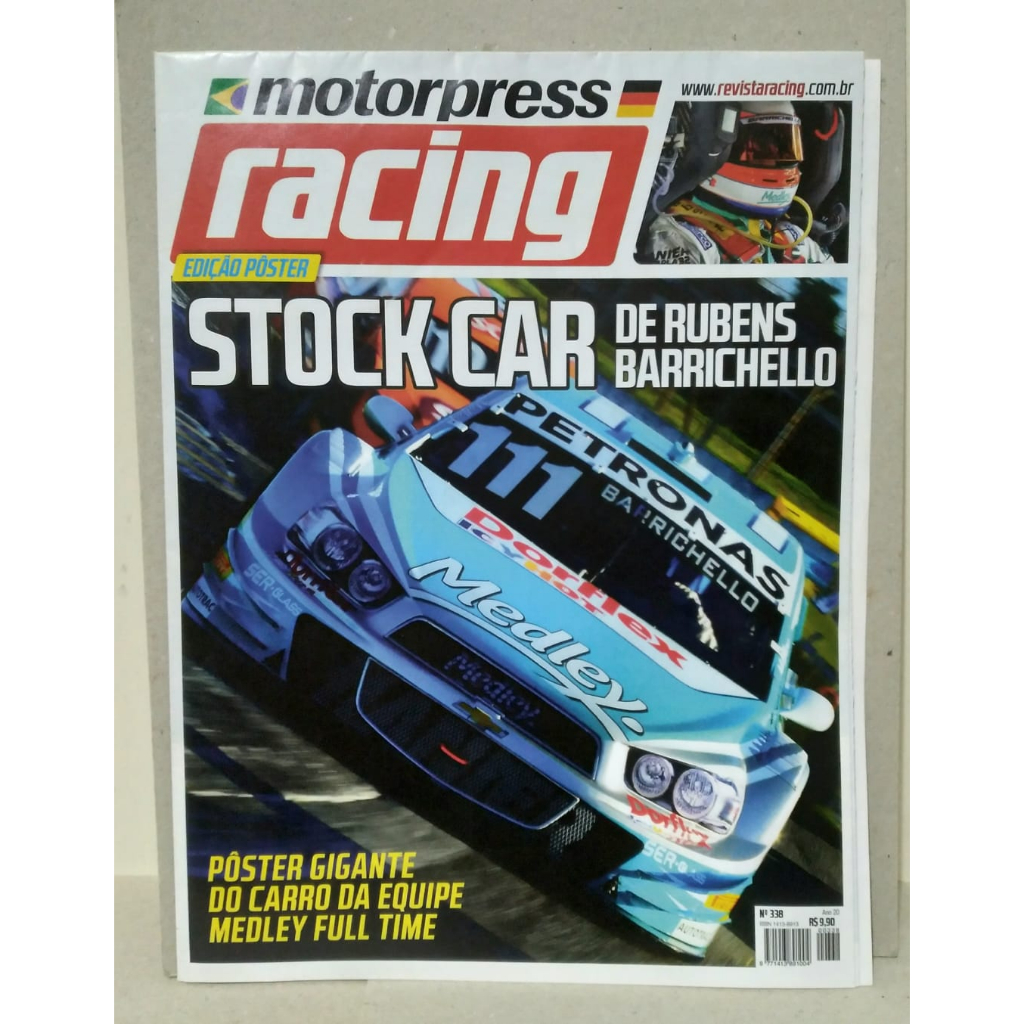 Revista Motorpress Racing edição poster - Stock Car de Rubens Barrichello 2015